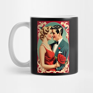 Retro valentine couple Mug